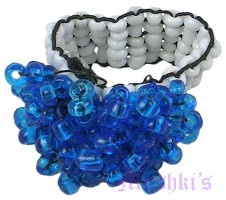 Multy  Row Seed Beaded Finger Ring - click here for large view