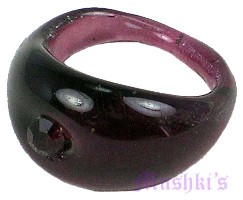 Glass Finger Ring - click here for large view
