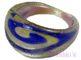 Multy Color Glass Ring - click here for large view