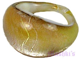 Light Topaz Glass Ring - click here for large view