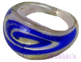 Multy Color Glass Ring - click here for large view