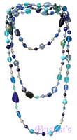 Beaded long necklace - click here for large view
