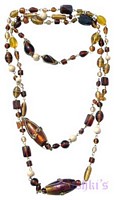 Beaded long necklace - click here for large view