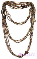 Beaded long necklace - click here for large view