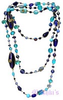 Beaded long necklace - click here for large view