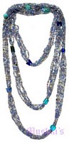 Beaded long necklace - click here for large view