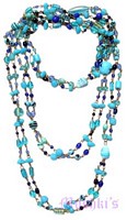Beaded long necklace - click here for large view
