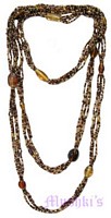 Beaded long necklace - click here for large view