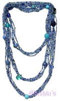 Beaded long necklace - click here for large view