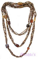 Beaded long necklace - click here for large view