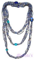 Beaded long necklace - click here for large view