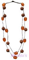 Beaded long necklace - click here for large view
