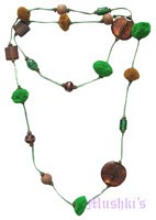 Beaded long necklace - click here for large view