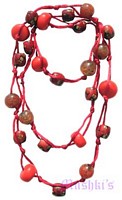 Beaded long necklace - click here for large view