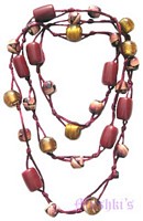Beaded long necklace - click here for large view