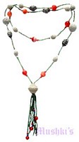Beaded long necklace - click here for large view