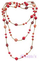 Beaded long necklace - click here for large view