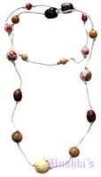Beaded long necklace - click here for large view