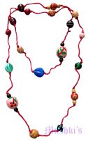 Beaded long necklace - click here for large view