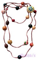 Beaded long necklace - click here for large view