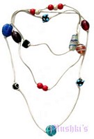 Beaded long necklace - click here for large view