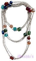 Beaded long necklace - click here for large view