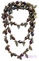 Beaded long necklace - click here for large view
