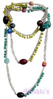 Beaded long necklace - click here for large view