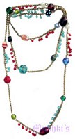 Beaded long necklace - click here for large view
