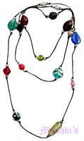 Beaded long necklace - click here for large view