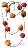 Beaded long necklace - click here for large view