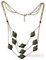 Beaded long necklace - click here for large view