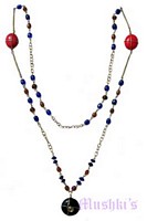 Beaded long necklace - click here for large view