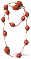 Beaded long necklace - click here for large view