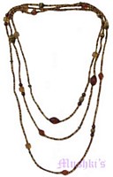 Beaded long necklace - click here for large view