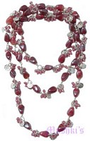 Beaded long necklace - click here for large view