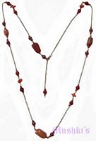 Beaded long necklace - click here for large view