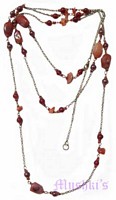 Beaded long necklace - click here for large view