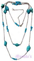Beaded long necklace - click here for large view