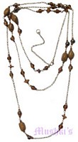 Beaded long necklace - click here for large view