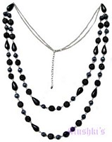 Beaded long necklace - click here for large view