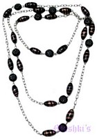 Beaded long necklace - click here for large view