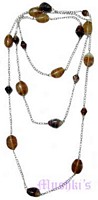 Beaded long necklace - click here for large view