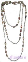 Beaded long necklace - click here for large view