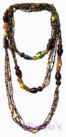 Beaded long necklace - click here for large view