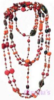 Beaded long necklace - click here for large view