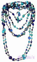 Beaded long necklace - click here for large view