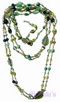 Beaded long necklace - click here for large view