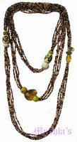 Beaded long necklace - click here for large view