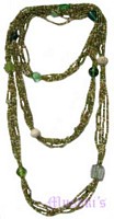Beaded long necklace - click here for large view